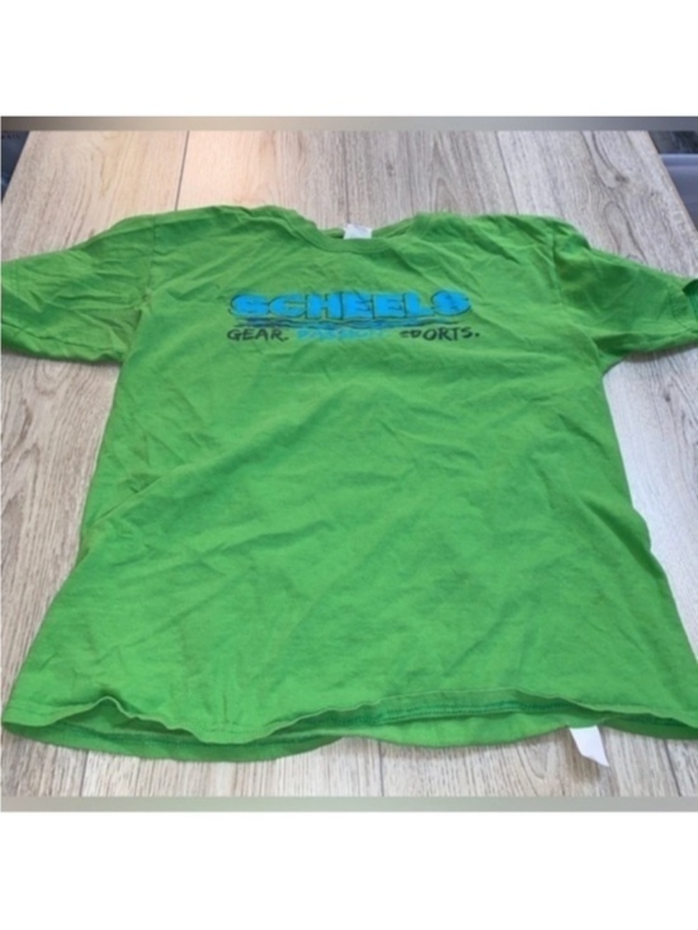 Scheels Kids' Short Sleeve Green Logo Tee shirt top